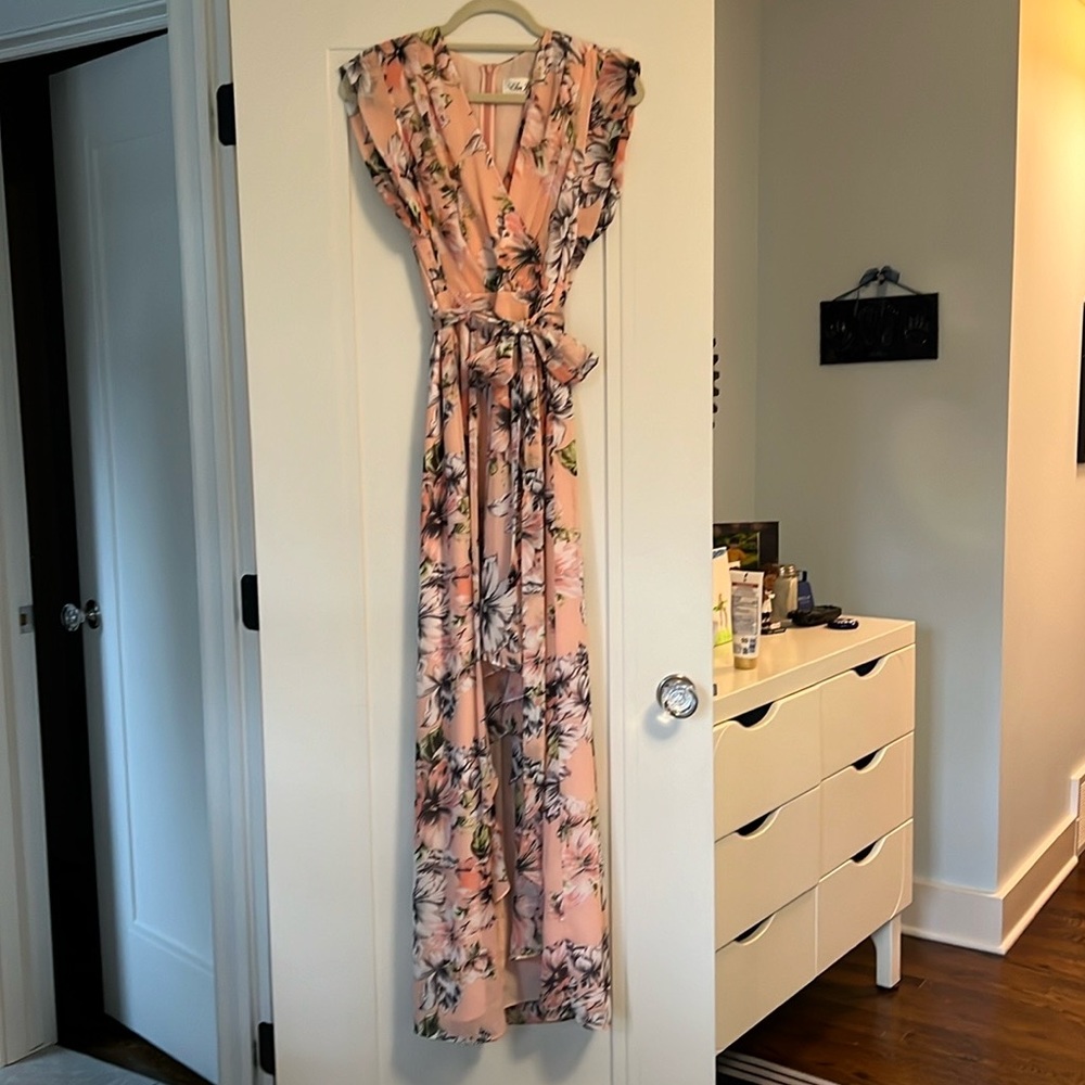 Hi-low floral dress by Eliza J
